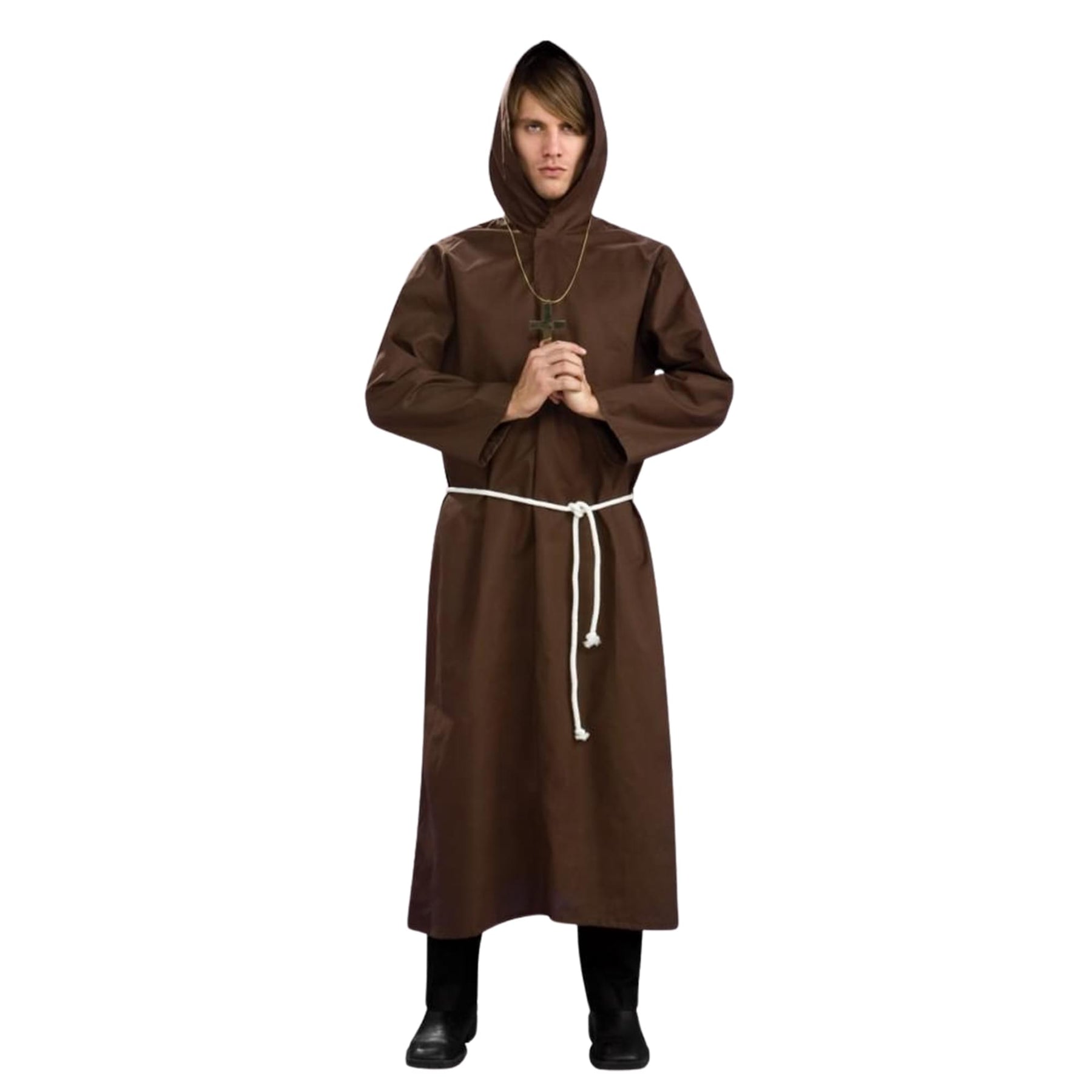 Brown Monk Robe Costume Adult