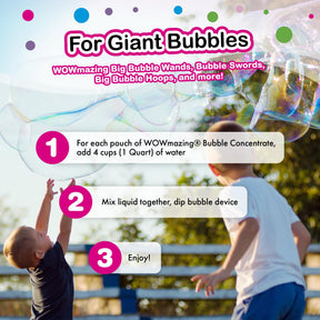 WOWmazing Giant Bubble Concentrate Solution 5-Pack