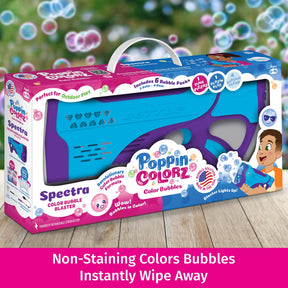 PoppinColorz Rechargeable Spectra Bubble Blaster