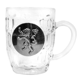 Game of Thrones House Lannister Crystal Stein | Unique Drinking Glass | 16 Oz.