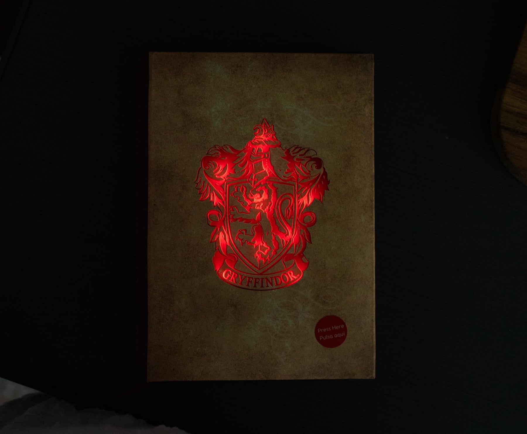 Harry Potter House Gryffindor Light-Up Hardcover Notebook