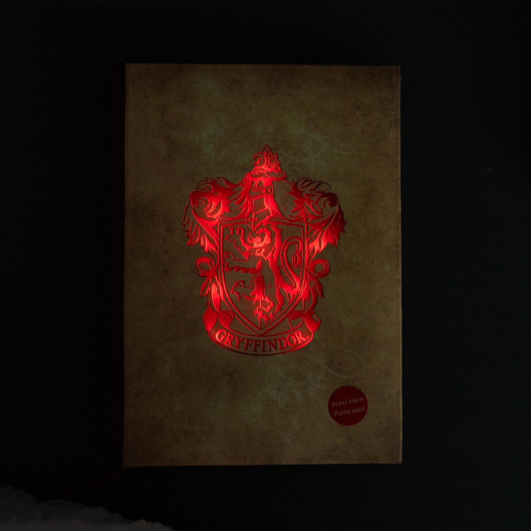 Harry Potter House Gryffindor Light-Up Hardcover Notebook