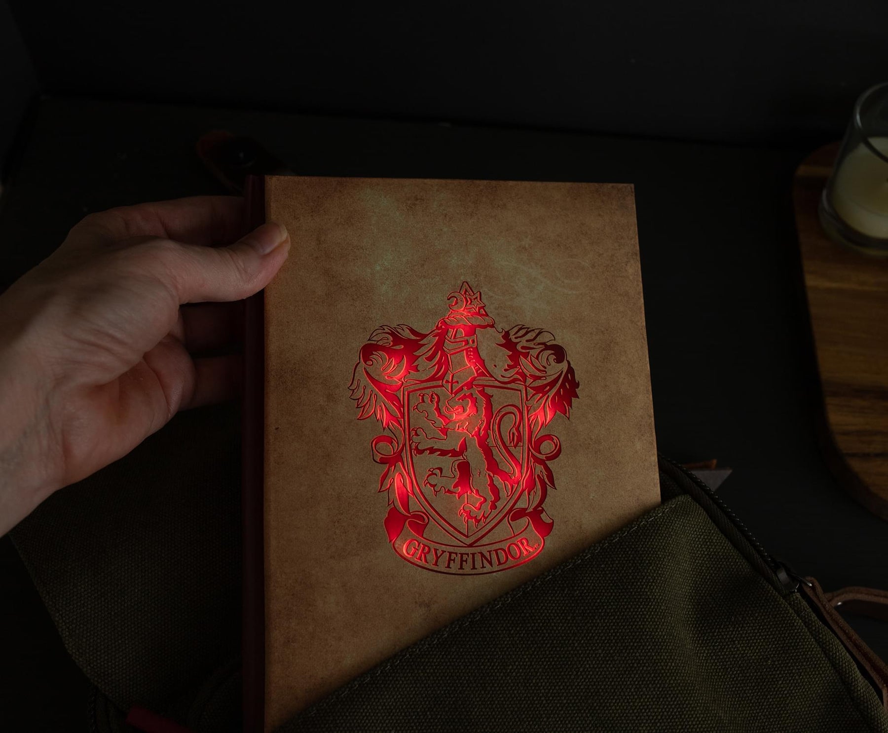 Harry Potter House Gryffindor Light-Up Hardcover Notebook