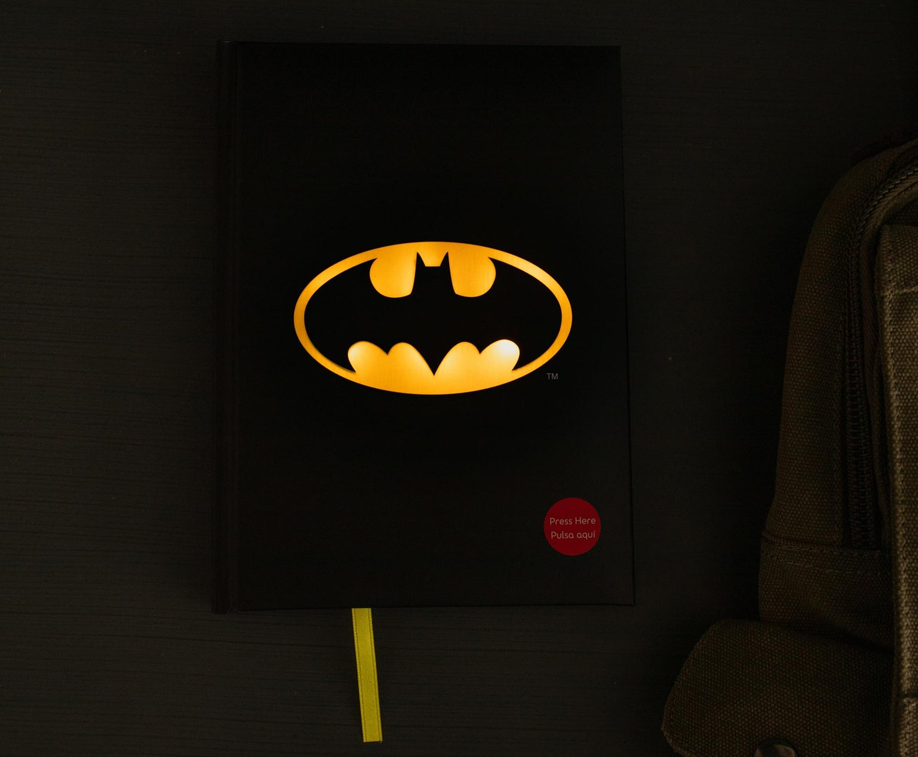 DC Comics Batman Logo Light-Up Hardcover Notebook