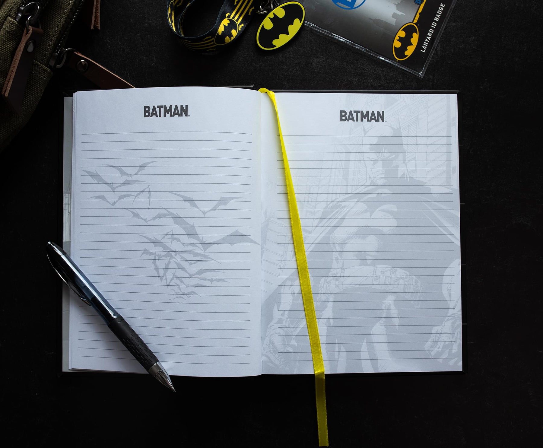 DC Comics Batman Logo Light-Up Hardcover Notebook