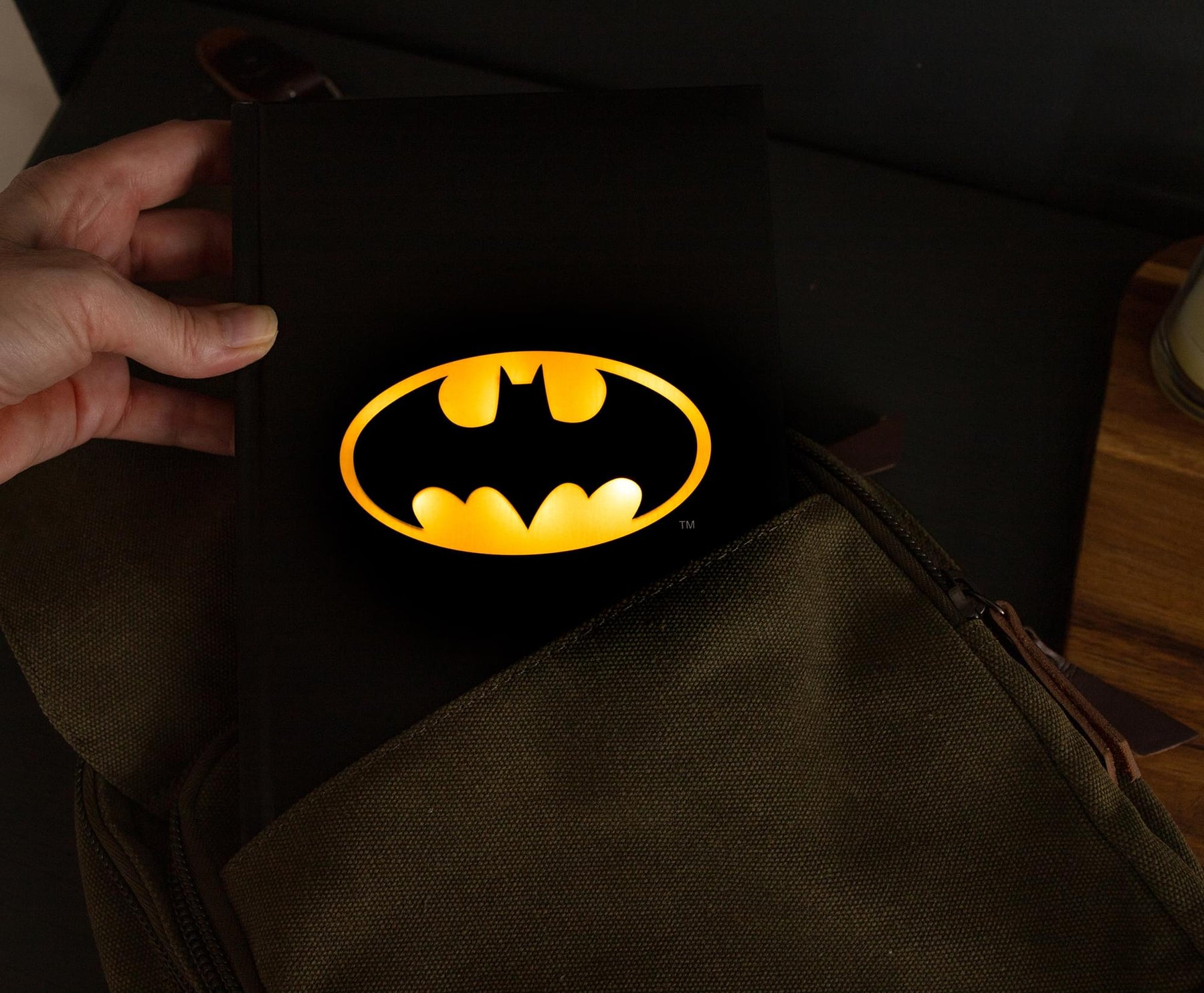 DC Comics Batman Logo Light-Up Hardcover Notebook