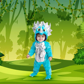 Blue Baby Triceratops Dinosaur Baby Costume