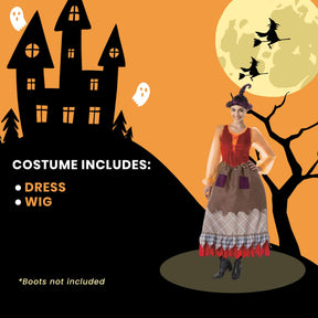 Salem Goofy Witch Hocus Pocus Inspired Adult Costume