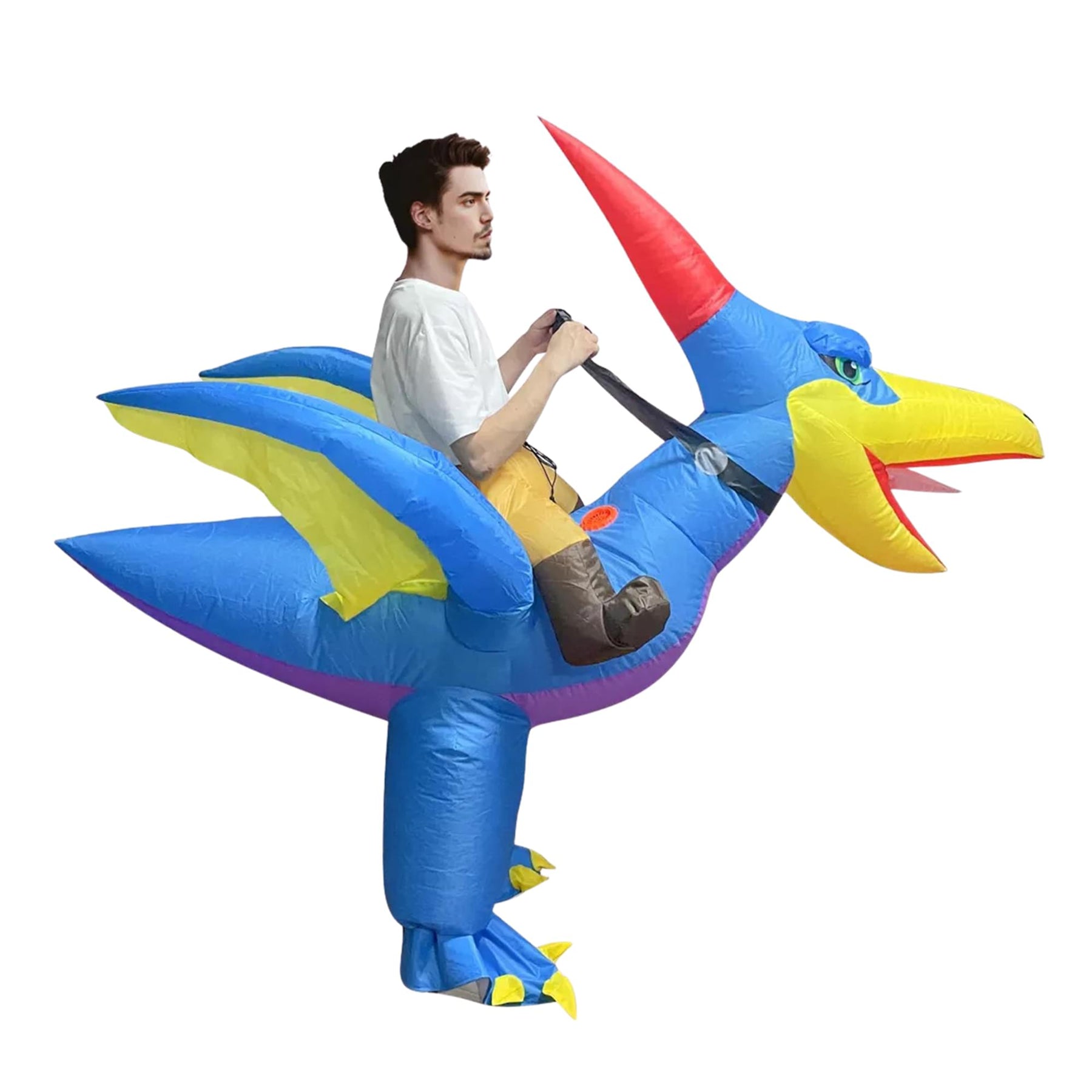 Pterodactyl Dinosaur Ride-In Inflatable Adult Costume