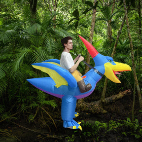 Pterodactyl Dinosaur Ride-In Inflatable Adult Costume