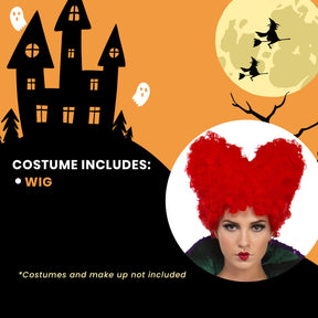 Hocus Pocus Inspired Salem Sister Witch Adult Costume Wig | One Size