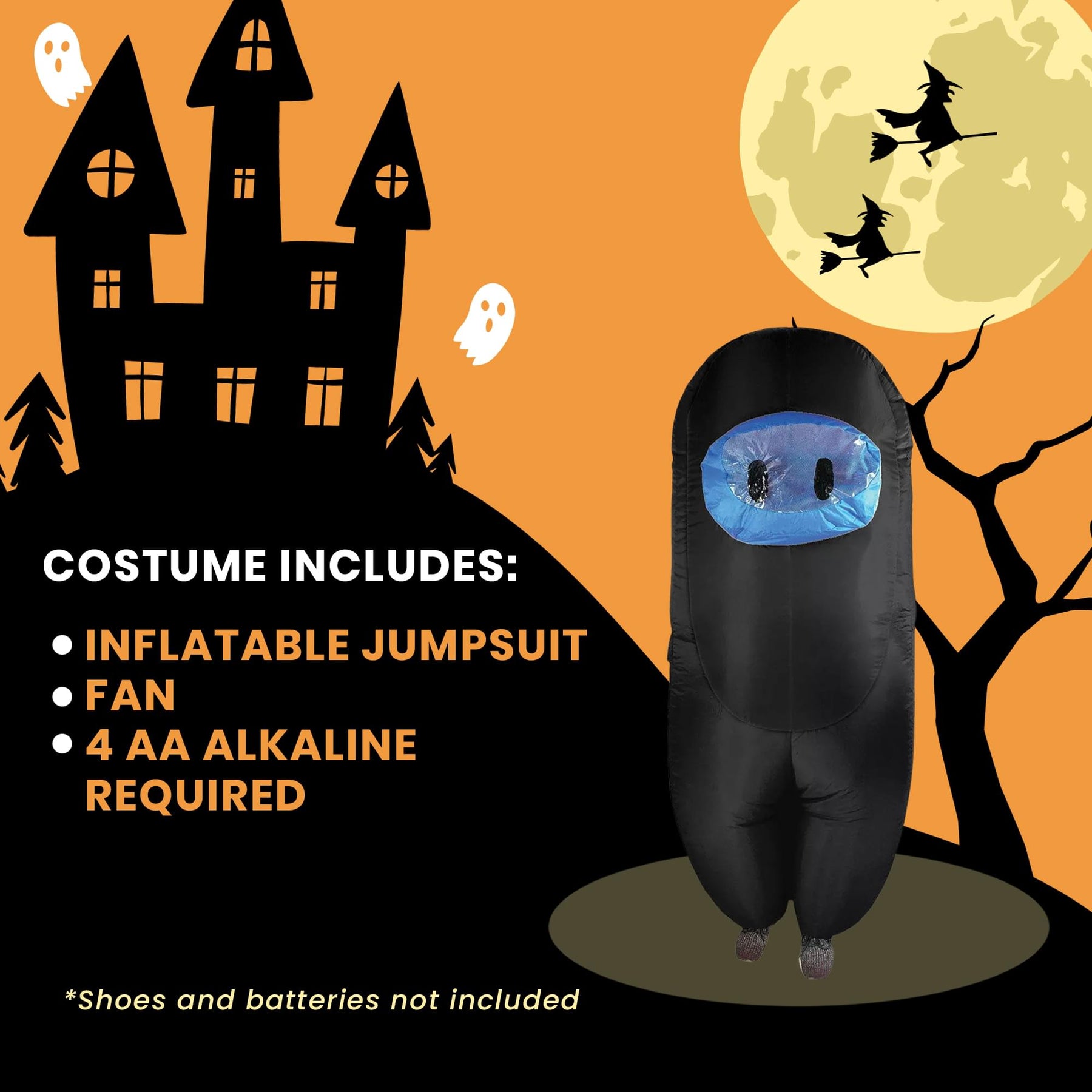 Black Imposter Inflatable Adult Costume | Standard