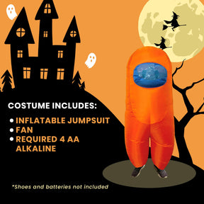 Orange Imposter Inflatable Adult Costume | Standard