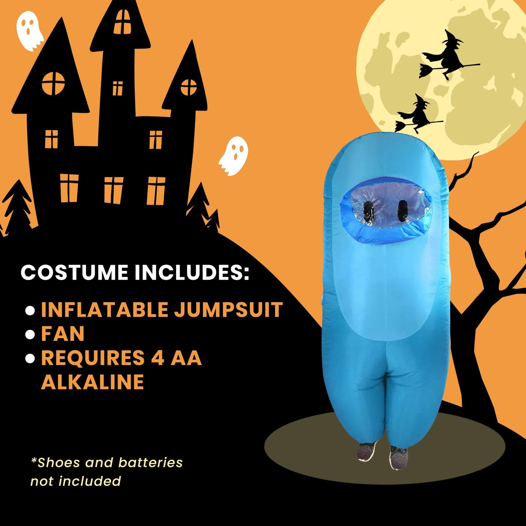 Light Blue Imposter Inflatable Adult Costume | Standard