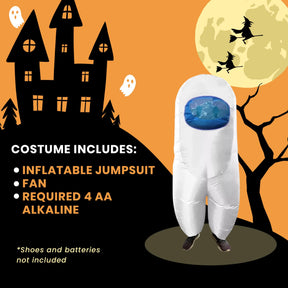 White Imposter Inflatable Adult Costume | Standard