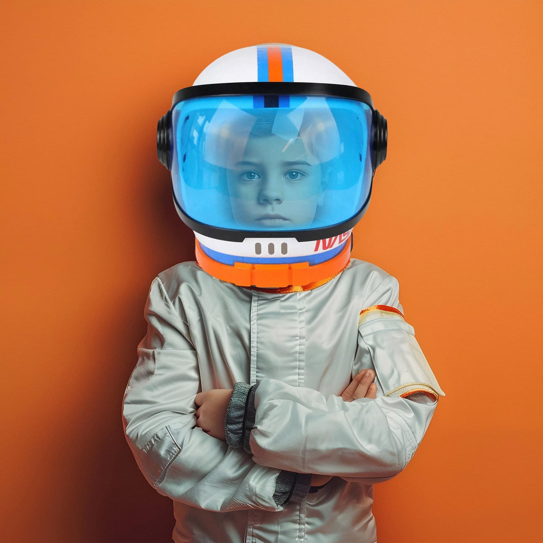 Astronaut Space Helmet Child Costume Accessory | Blue Visor