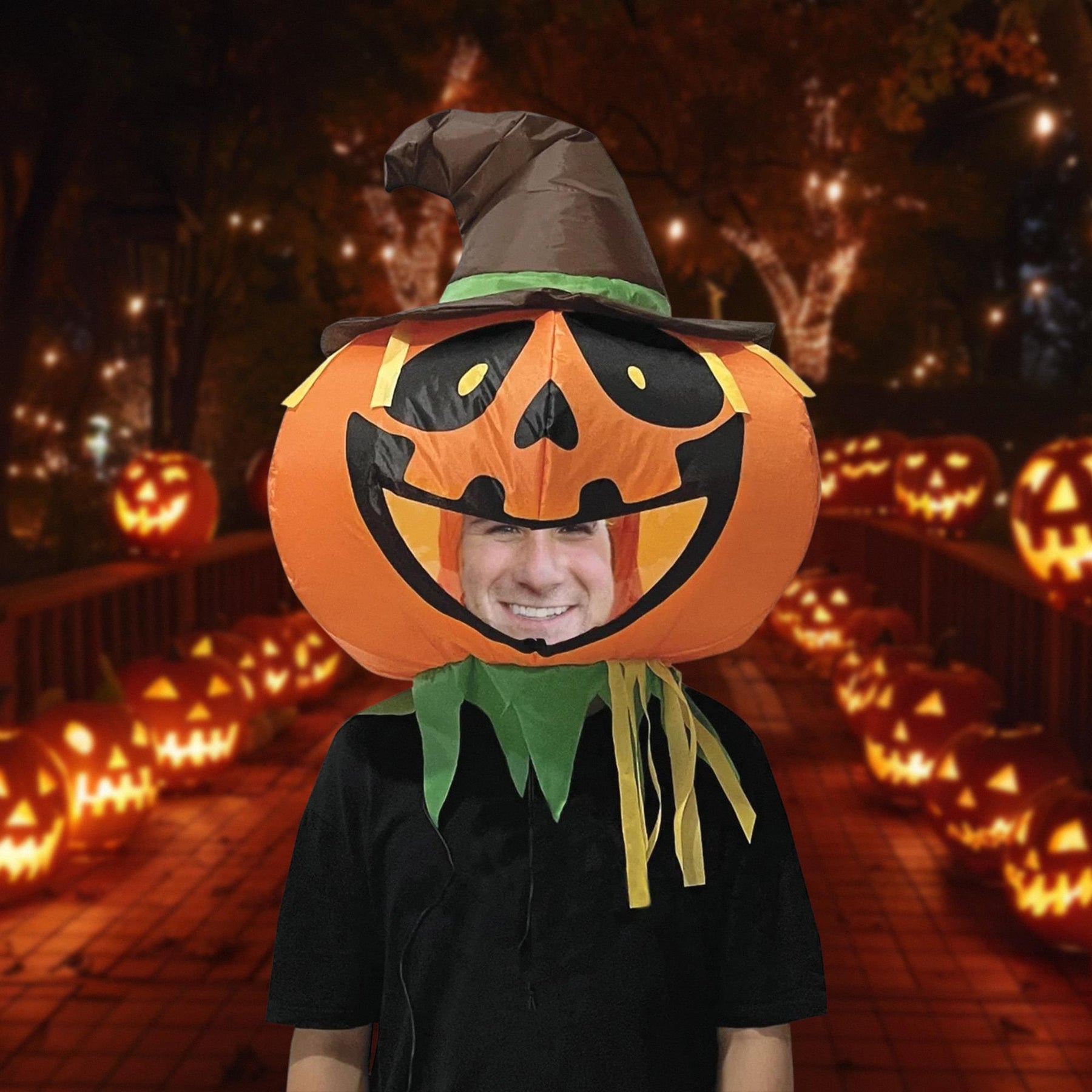 Inflatable Pumpkin Head Adult