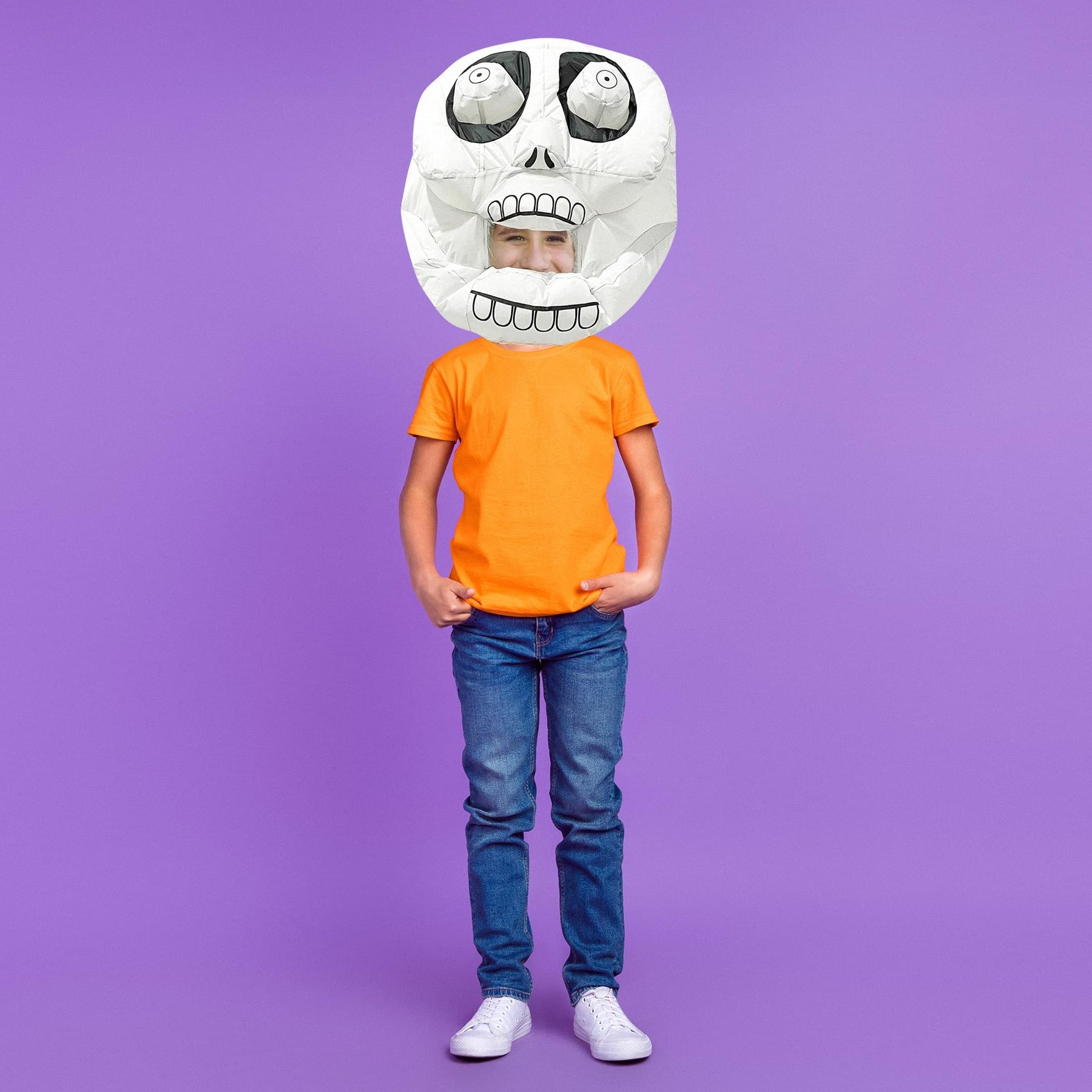 Inflatable Skeleton Head Adult