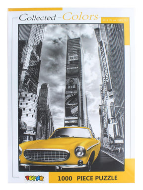 Collected Colors New York Taxi 1000 Piece Jigsaw Puzzle