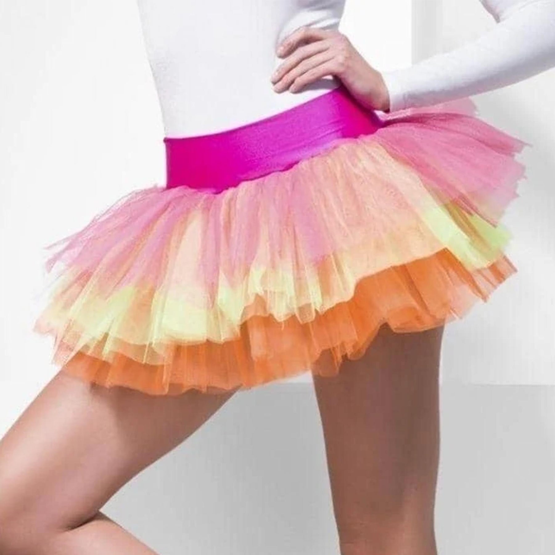 Tutu Neon Multi-Colored Adult Costume Underskirt