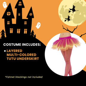 Tutu Neon Multi-Colored Adult Costume Underskirt