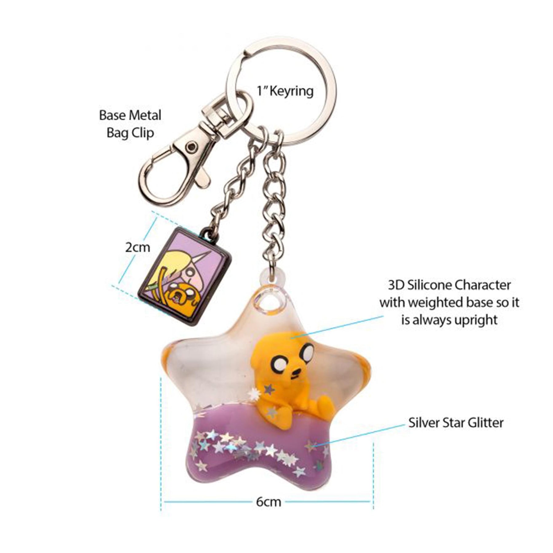 Adventure Time Jake the Dog Charm Keychain