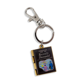 Beetlejuice Handbook For The Recently Deceased Metal Locket Keychain