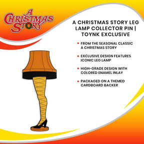 A Christmas Story Leg Lamp Collector Pin | Toynk Exclusive