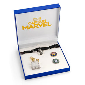 Marvel's Captain Marvel Exclusive Goose Collar Choker | Includes Bonus Tesseract