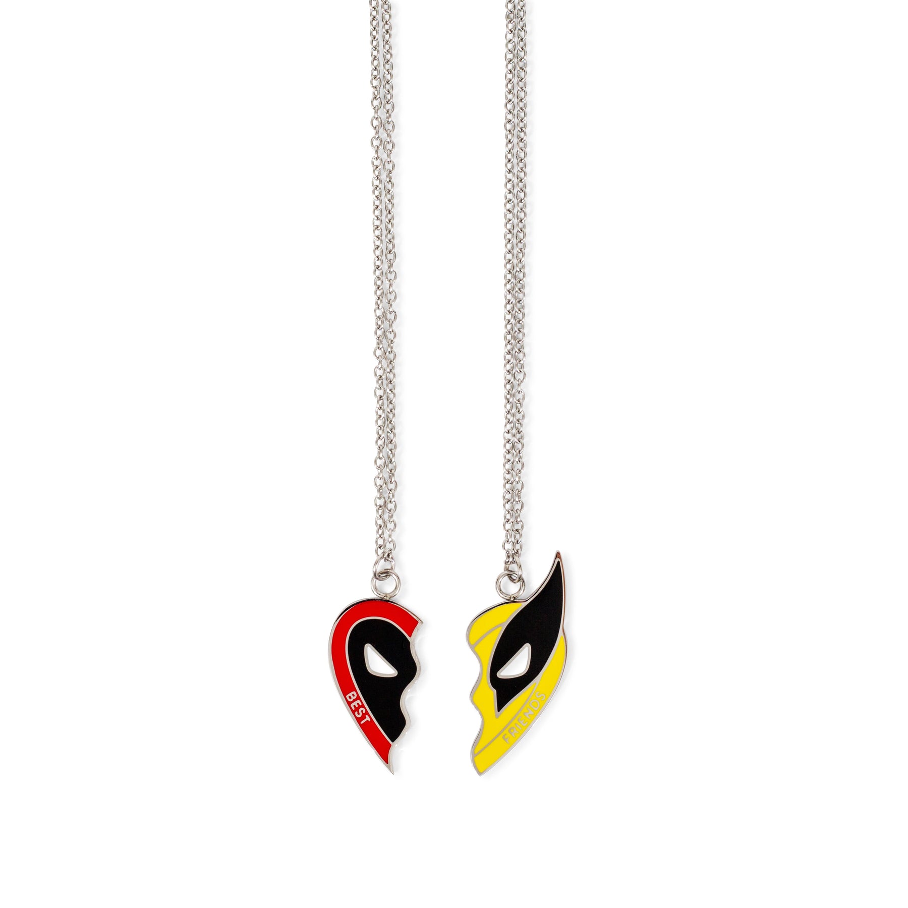 Marvel Studios Deadpool & Wolverine "Best Friends" 2-Piece Enamel Pendant Necklace Set