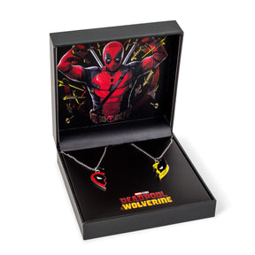 Marvel Studios Deadpool & Wolverine "Best Friends" 2-Piece Enamel Pendant Necklace Set