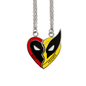 Marvel Studios Deadpool & Wolverine "Best Friends" 2-Piece Enamel Pendant Necklace Set