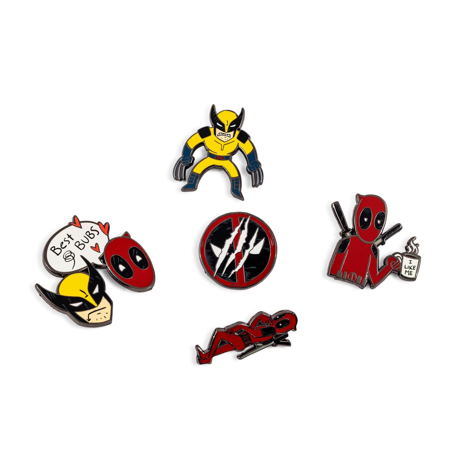 Marvel Studios Deadpool & Wolverine 5-Piece Enamel Pin Set