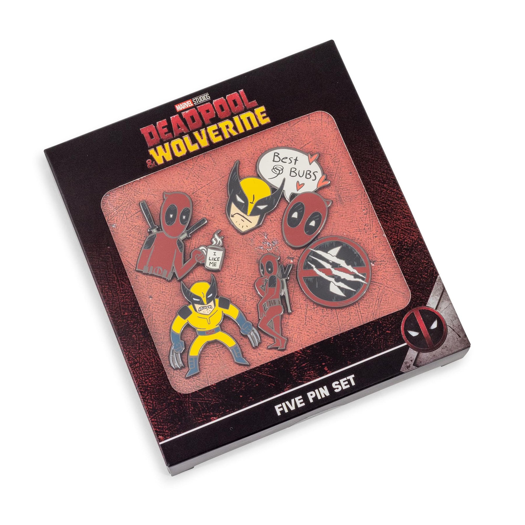 Marvel Studios Deadpool & Wolverine 5-Piece Enamel Pin Set