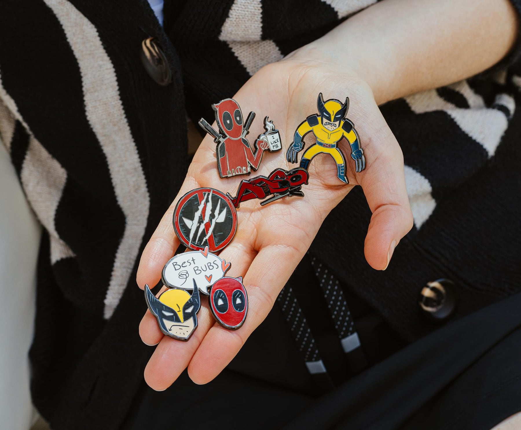 Marvel Studios Deadpool & Wolverine 5-Piece Enamel Pin Set