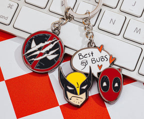 Marvel Studios Deadpool & Wolverine "Best Bubs" Enamel Charm Keychain