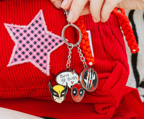 Marvel Studios Deadpool & Wolverine "Best Bubs" Enamel Charm Keychain