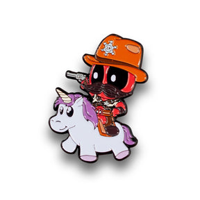 Marvel Deadpool Enamel Collector Pin | Official Sheriff Deadpool & Unicorn Pin