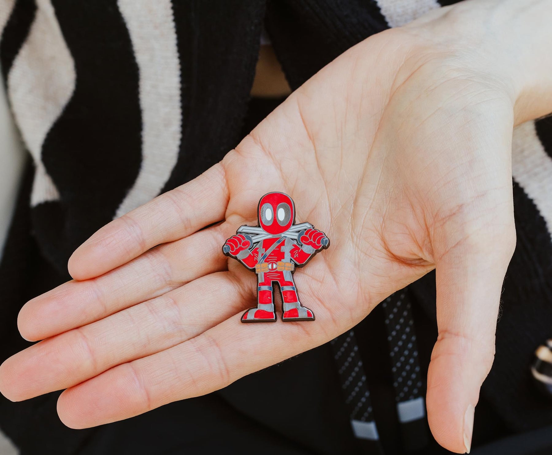 Marvel Deadpool With Swords Enamel Pin | Toynk Exclusive