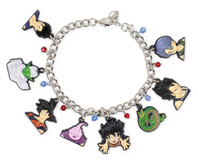 Dragon Ball Z Character Enamel Pendant Charm Bracelet | 15 mm