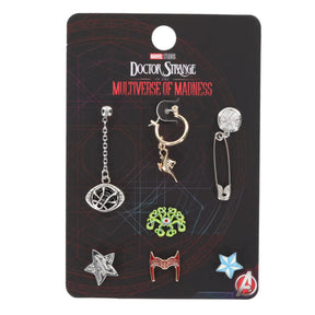 Marvel Doctor Strange Multiverse of Madness 7-Piece Mismatched Earrings Set