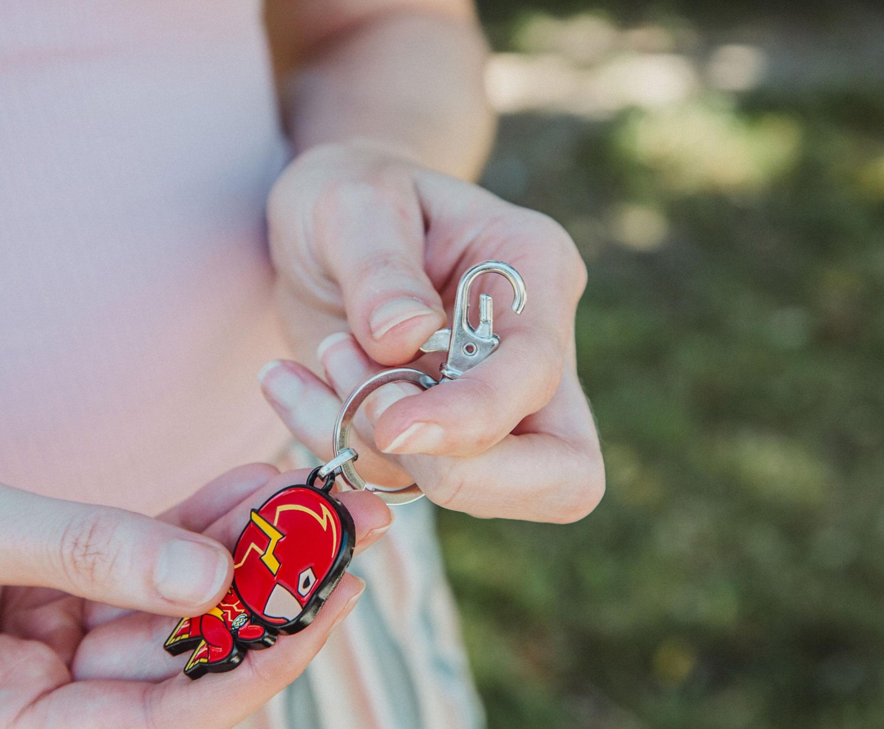 DC Comics The Flash Chibi Character Metal Keychain