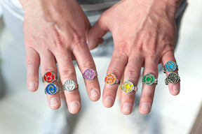 DC Comics Green Lantern Power Rings Emotional Spectrum Power Rings | 9 Ring Set