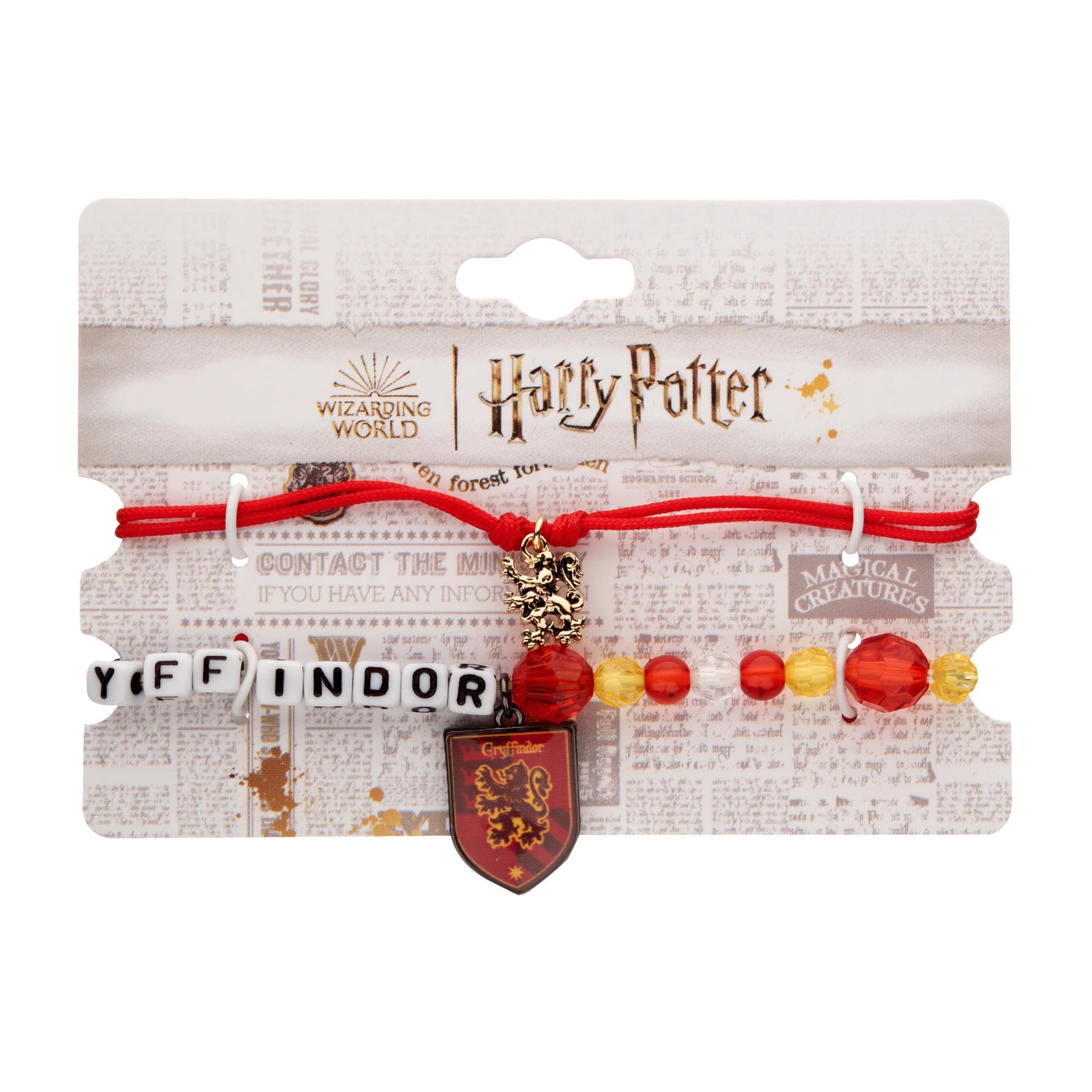 Harry Potter House Gryffindor 2-Piece Bracelet Set