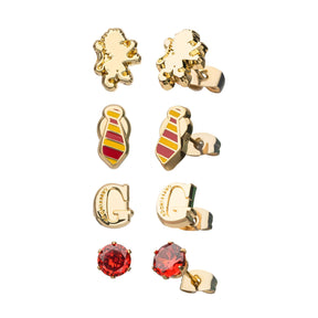 Harry Potter House Gryffindor 4-Piece Stud Earring Set