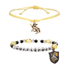 Harry Potter House Hufflepuff 2-Piece Bracelet Set