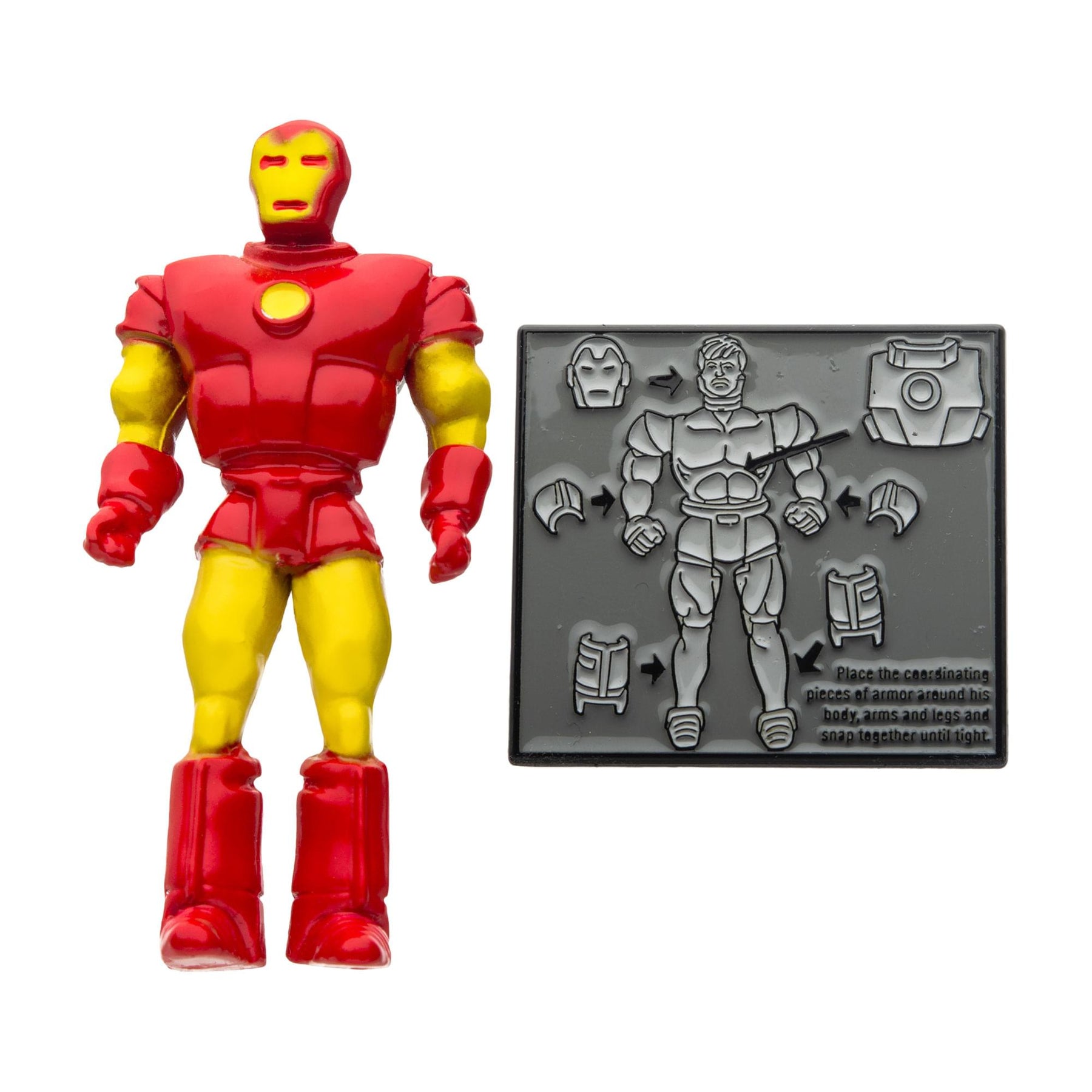 Marvel 80 Years Retro Action Figure Enamel Pin Set | Iron Man