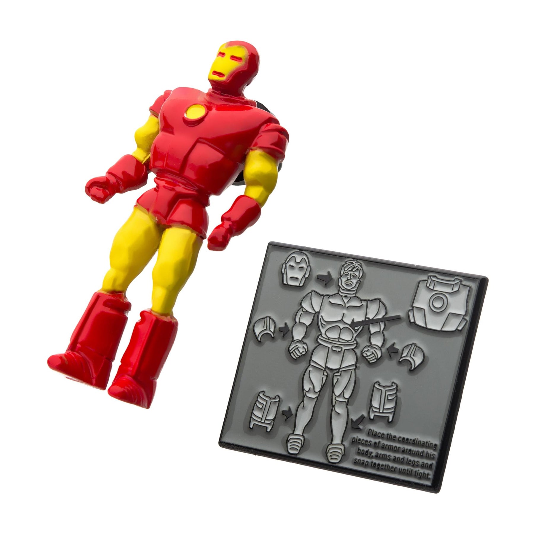 Marvel 80 Years Retro Action Figure Enamel Pin Set | Iron Man