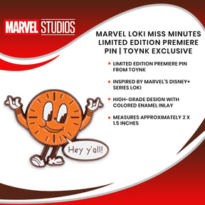 Marvel Loki Miss Minutes Limited Edition Premiere Pin | Toynk Exclusive