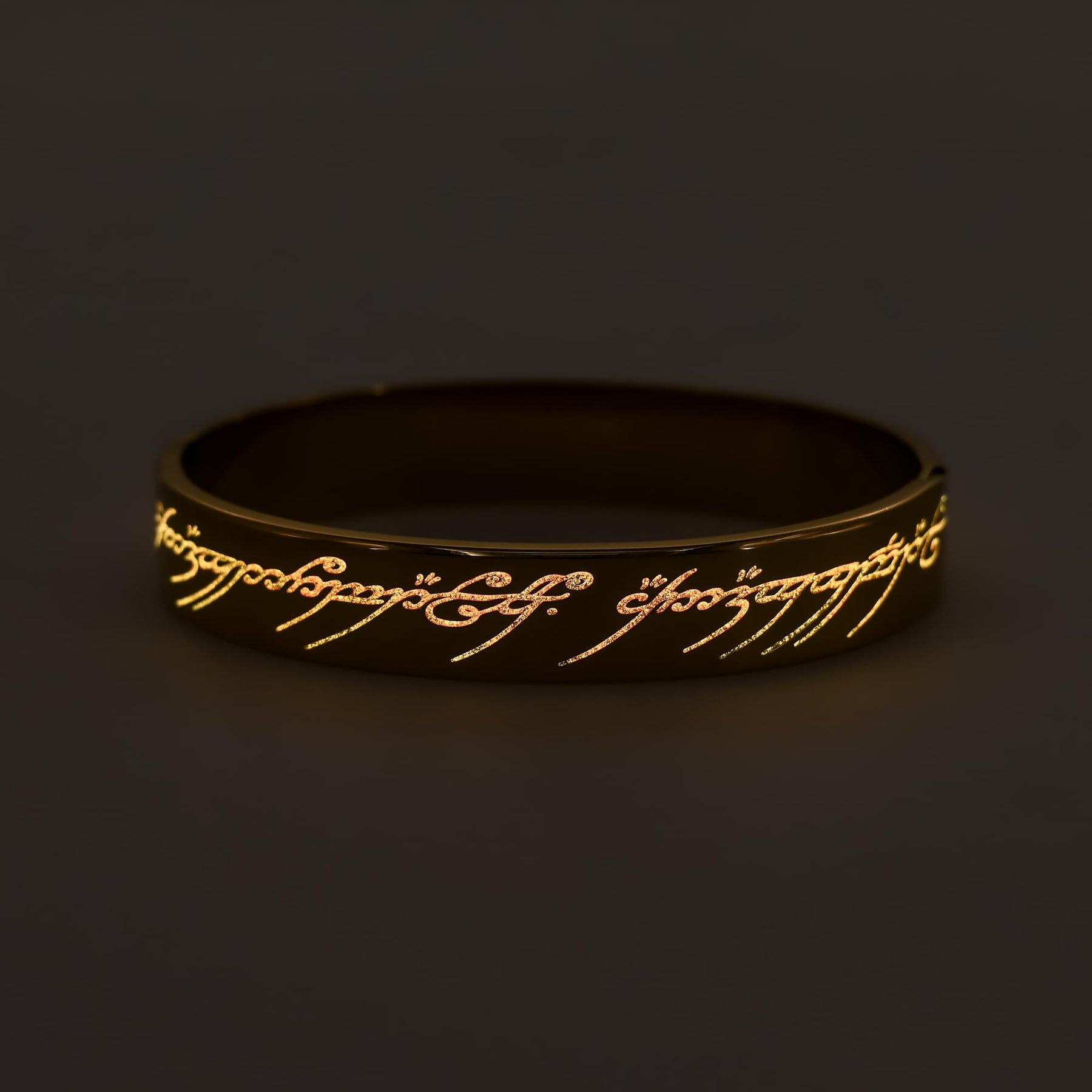 The Lord Of The Rings Glow-In-the-Dark One Ring Hinged Bangle Bracelet